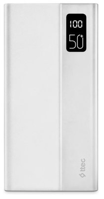 Універсальна мобільна батарея Ttec 50000mAh ReCharger Mega LCD White (2BB197B) 2BB197B фото