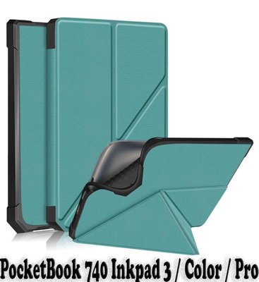 Чохол-книжка BeCover Ultra Slim Origami для PocketBook 740 Inkpad 3/Color/Pro Dark Green (707453) 707453 фото