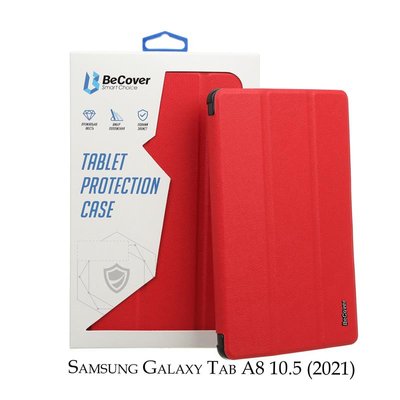 Чохол-книжка BeCover Smart для Samsung Galaxy Tab A8 SM-X200/SM-X205 Red (707267) 707267 фото
