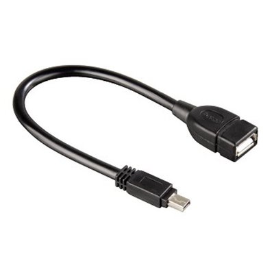 Кабель Atcom USB - micro USB V 2.0 (F/M), 0.1 м, чорний (3792) 3792 фото