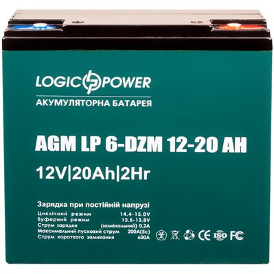 Акумуляторна батарея LogicPower LP 12V 20AH (6-DZM-12-20) AGM LP5438 фото
