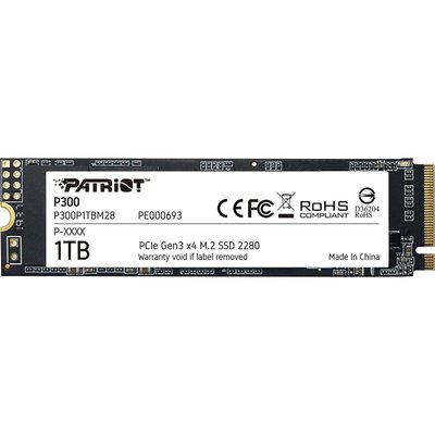 Накопичувач SSD 1TB Patriot P300 M.2 2280 PCIe 3.0 x4 NVMe TLC (P300P1TBM28) P300P1TBM28 фото