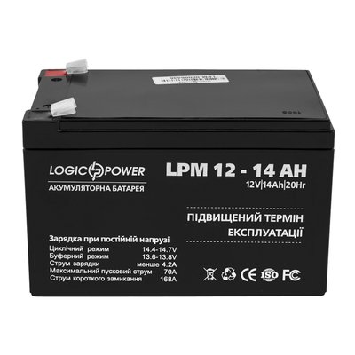 Акумуляторна батарея LogicPower LPM 12V 14AH (LPM 12 - 14 AH) AGM LP4161 фото