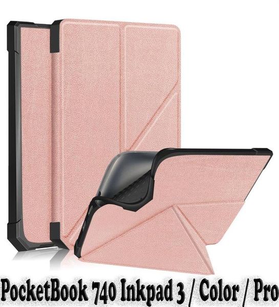 Чохол-книжка BeCover Ultra Slim Origami для PocketBook 740 Inkpad 3/Color/Pro Rose Gold (707456) 707456 фото
