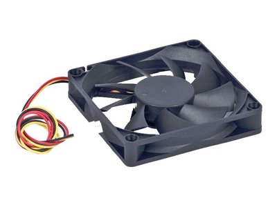 Вентилятор Gembird Sleeve D7015SM-3, 70x70x15 мм, 3-pin, чорний D7015SM-3 фото