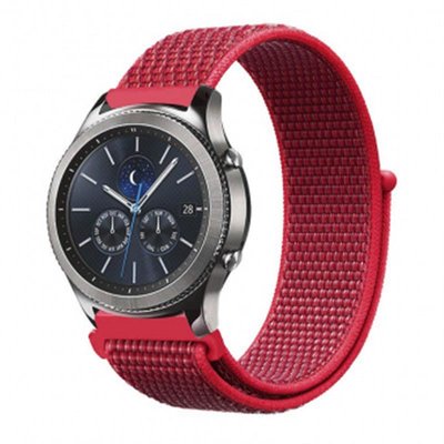 Ремінець BeCover Nylon Style для Samsung Galaxy Watch 42mm/Watch Active/Active 2 40/44mm/Watch 3 41mm/Gear S2 Classic/Gear Sport Red (705822) 705822 фото