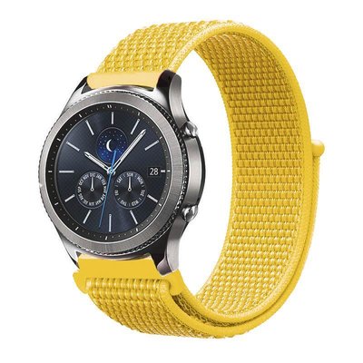 Ремінець BeCover Nylon Style для Samsung Galaxy Watch 42mm/Watch Active/Active 2 40/44mm/Watch 3 41mm/Gear S2 Classic/Gear Sport Yellow (705824) 705824 фото