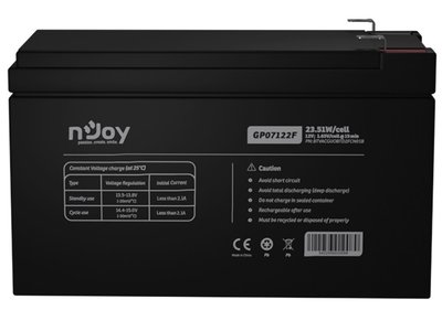 Акумуляторна батарея Njoy GP07122F 12V 7AH (BTVACGUOBTD2FCN01B) AGM GP07122F фото