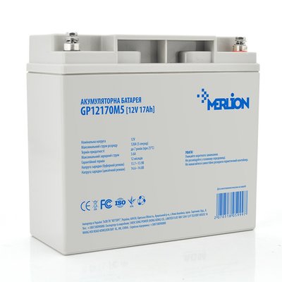 Акумуляторна батарея Merlion 12V 17AH (GP12170M5/05999) AGM GP12170M5/05999 фото