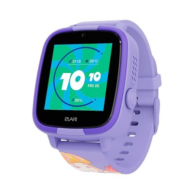 Дитячий телефон-годинник з GPS трекером Elari FixiTime Fun Lilac (ELFITF-LIL) ELFITF-LIL фото