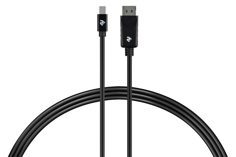 Кабель 2E mini DisplayPort - DisplayPort (M/M), 2 м, Black (2E-W1704) 2E-W1704 фото