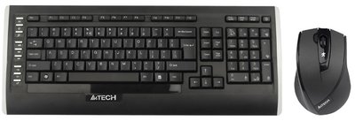 Комплект (клавіатура, миша) бездротовий A4Tech 9300F Black USB 9300F (GR-152+G9-730FX) фото