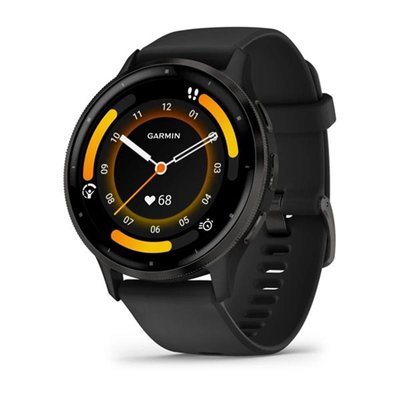 Смарт-годинник Garmin Venu 3 Slate Stainless Steel Bezel with Black Case and Silicone Band (010-02784-51) 010-02784-51 фото