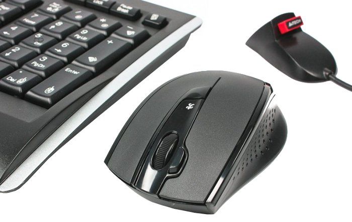 Комплект (клавіатура, миша) бездротовий A4Tech 9300F Black USB 9300F (GR-152+G9-730FX) фото