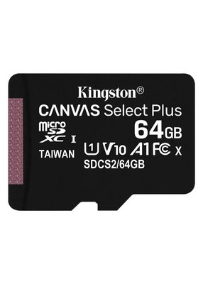 Карта пам`яті MicroSDXC 64GB UHS-I Class 10 Kingston Canvas Select Plus R100MB/s (SDCS2/64GBSP) SDCS2/64GBSP фото