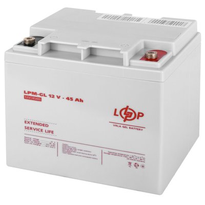 Акумуляторна батарея LogicPower 12V 45AH (LPM-GL 12 - 45 AH) GEL LP20269 фото