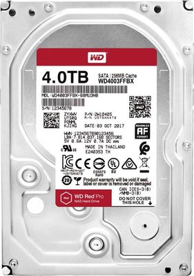 Накопичувач HDD SATA 4.0TB WD Red Pro NAS 7200rpm 256MB (WD4003FFBX) WD4003FFBX фото