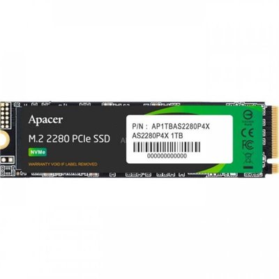Накопичувач SSD 1TB Apacer AS2280P4X M.2 PCIe 3.0 3D TLC (AP1TBAS2280P4X-1) AP1TBAS2280P4X-1 фото
