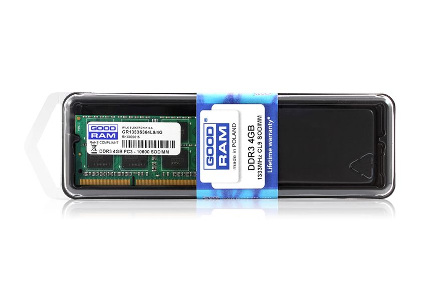 Модуль пам`яті SO-DIMM 4GB/1333 DDR3 GOODRAM (GR1333S364L9S/4G) GR1333S364L9S/4G фото