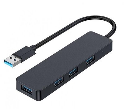 Концентратор USB 3.0 Gembird 4хUSB3.0, пластик, Black (UHB-U3P4-04) UHB-U3P4-04 фото
