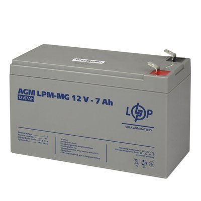 Акумуляторна батарея LogicPower 12V 7AH (LPM-MG 12 - 7 AH) AGM мультигель LP6552 фото