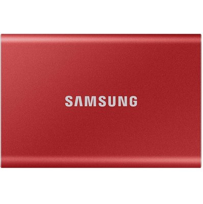 Накопичувач зовнішній SSD 2.5" USB 1.0TB Samsung T7 Red (MU-PC1T0R/WW) MU-PC1T0R/WW фото