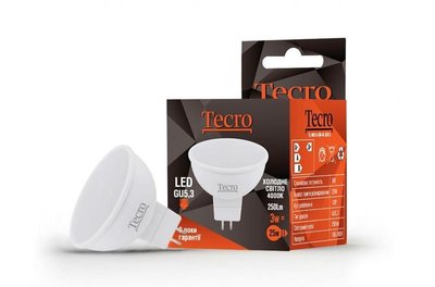 Лампа світлодіодна Tecro 3W GU5.3 4000K (TL-MR16-3W-4K-GU5.3) TL-MR16-3W-4K-GU5.3 фото