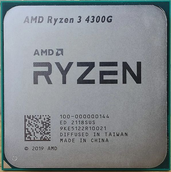 Процесор AMD Ryzen 3 4300G (3.8GHz 4MB 65W AM4) Box (100-100000144BOX) 100-100000144BOX фото