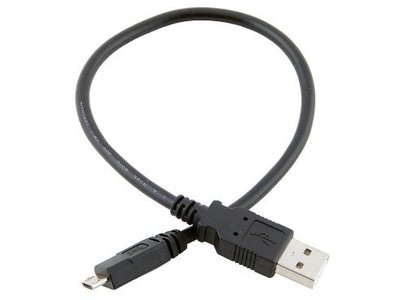 Кабель Atcom USB - micro USB V 2.0 (M/M), 0.8 м, чорний (9174) пакет 9174 фото