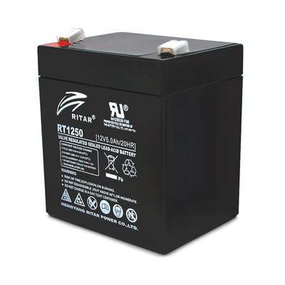 Акумуляторна батарея Ritar 12V 5AH (RT1250B/08216) AGM RT1250B/08216 фото