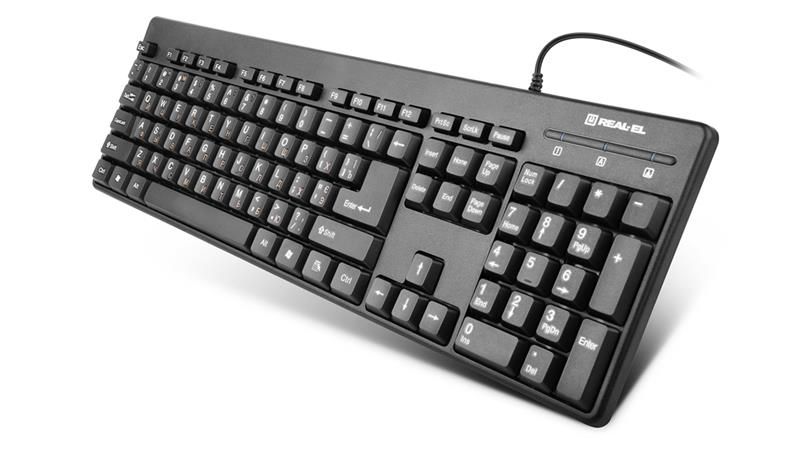 Комплект (клавіатура, миша) REAL-EL Standard 503 Kit Black USB EL123100022 фото
