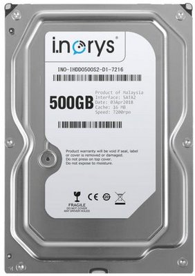 Накопичувач HDD SATA 500GB i.norys 7200rpm 16MB (INO-IHDD0500S2-D1-7216) INO-IHDD0500S2-D1-7216 фото