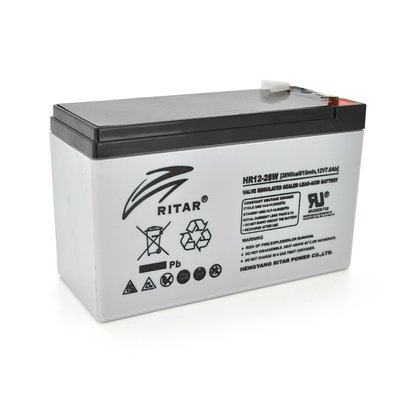 Акумуляторна батарея Ritar 12V 7AH (HR1228W/01709) AGM HR1228W/01709 фото