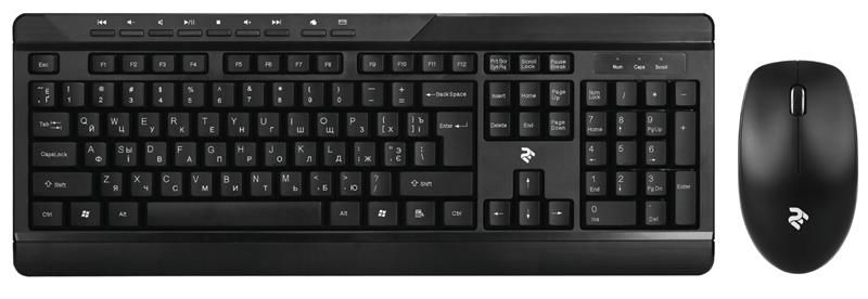 Комплект (клавіатура, мишка) бездротовий 2E MK410 (2E-MK410MWB) Black 2E-MK410MWB фото
