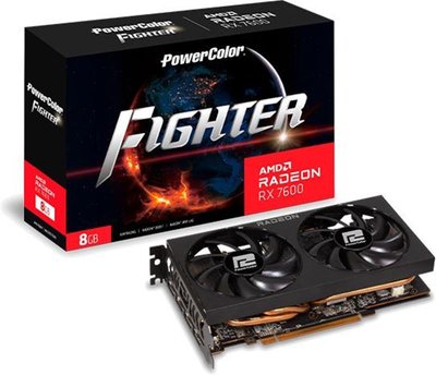 Відеокарта AMD Radeon RX 7600 8GB GDDR6 Fighter PowerColor (RX 7600 8G-F) RX 7600 8G-F фото