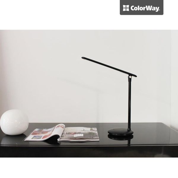 Настільна лампа LED ColorWay CW-DL02B-B Black CW-DL02B-B фото