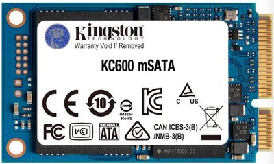 Накопичувач SSD 1ТB Kingston KC600 mSATA SATAIII 3D TLC (SKC600MS/1024G) SKC600MS/1024G фото