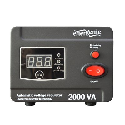 Стабілізатор EnerGenie EG-AVR-D2000-01 2000VA EG-AVR-D2000-01 фото
