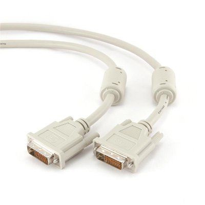 Кабель Cablexpert DVI - DVI (M\M), Dual link 24/24, 3 м, білий (CC-DVI2-10) CC-DVI2-10 фото