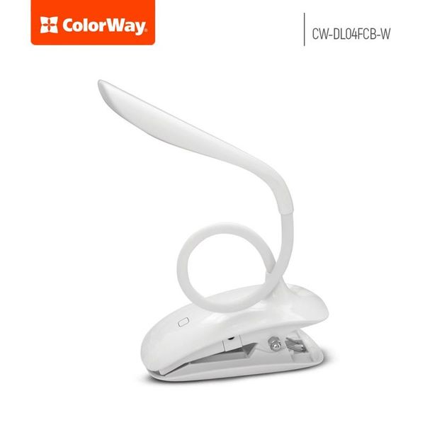 Настільна лампа LED ColorWay CW-DL04FCB-W White CW-DL04FCB-W фото