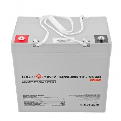 Акумуляторна батарея LogicPower 12V 55AH (LPM-MG 12 - 55 AH) AGM мультигель LP3873 фото