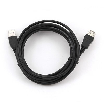Кабель Cablexpert USB - USB V 2.0 (M/F), подовжувач, 3.0 м, чорний (CCP-USB2-AMAF-10) CCP-USB2-AMAF-10 фото