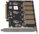 Контролер Frime WCH382L (ECF-PCIEtoSSD010) PCI-E-5xM.2 (B Key) ECF-PCIEtoSSD010 фото 2