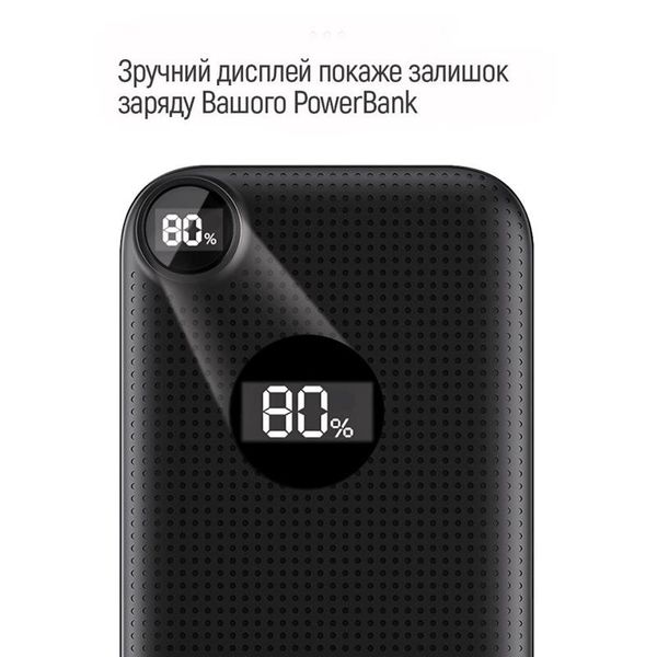 Універсальна мобільна батарея ColorWay Slim, LCD 10000mAh Black (CW-PB100LPH2BK-D) CW-PB100LPH2BK-D фото