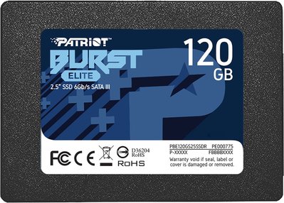 Накопичувач SSD 120GB Patriot Burst Elite 2.5" SATAIII TLC (PBE120GS25SSDR) PBE120GS25SSDR фото