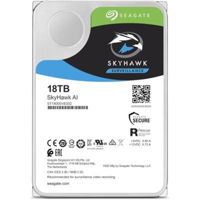Накопичувач HDD SATA 18.0TB Seagate SkyHawk AI Surveillance 7200rpm 256MB (ST18000VE002) ST18000VE002 фото