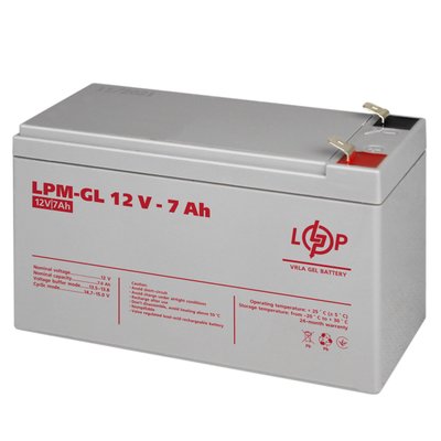Акумуляторна батарея LogicPower 12V 7AH (LPM-GL 12 - 7 AH) GEL LP6560 фото