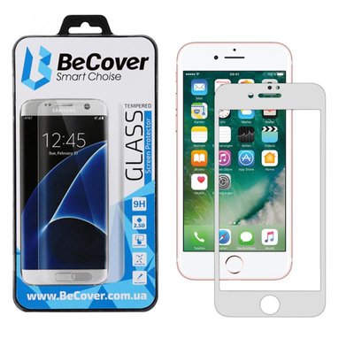 Захисне скло BeCover для Apple iPhone SE 2020/8/7 White (701041) 701041 фото
