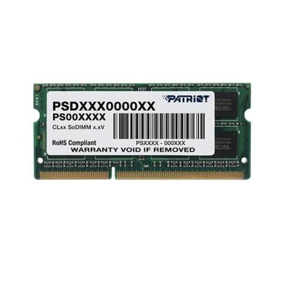 Модуль пам`яті SO-DIMM 4GB/1600 DDR3L Patriot Signature Line (PSD34G1600L81S) PSD34G1600L81S фото
