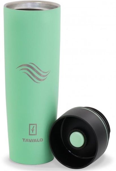 Термопляшка Tavialo 460 мл матовий мятний + 2 ущільнювальних кільця (190460105) 190460105 фото